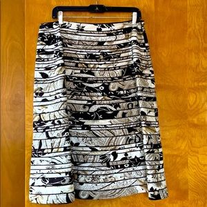 Ellen Tracy Silk print skirt sz 12